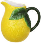 Керамічний глечик "Lemon" 1600мл жовтий із зеленим