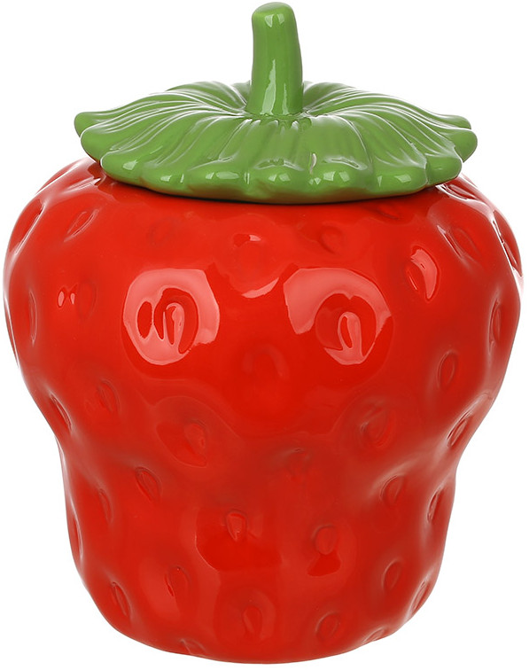 Банка керамічна "Strawberries" 300мл для зберігання сипучих продуктів