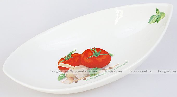 Салатник сервірувальний Fresh Salad "Помідори" гондола 26х14см