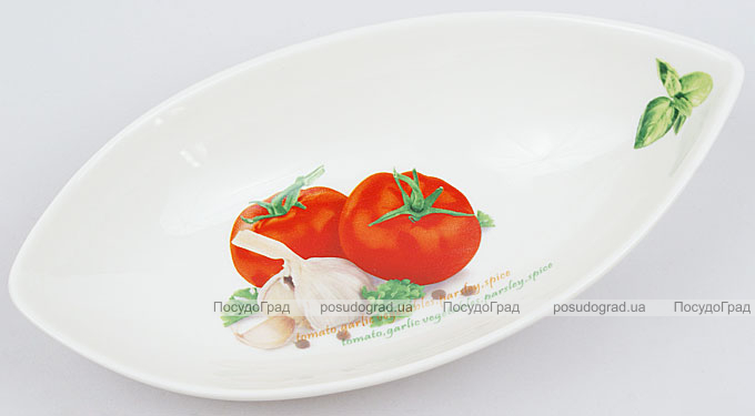 Салатник сервірувальний Fresh Salad "Помідори" гондола 21х11см
