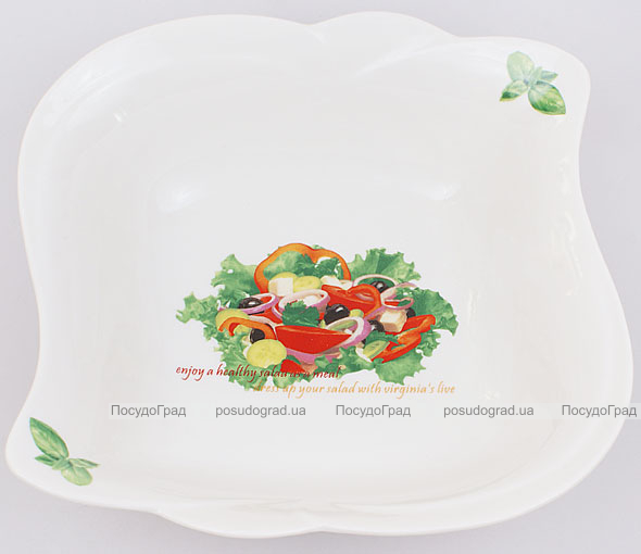 Салатник Fresh Salad порцеляна 20х20см