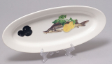 Блюдо для рыбы Sea Food "Оливки, зелень, лимон" овальное 30х12см