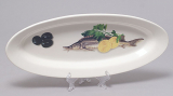 Блюдо для рыбы Sea Food "Оливки, лимон, зелень" овальное 35х15см