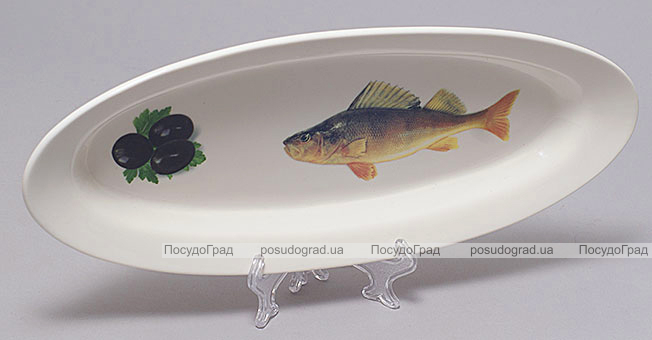 Блюдо для рыбы Sea Food "Оливки" 35х15см