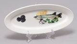 Блюдо для риби Sea Food "Оливки, лимон, зелень" 26х10см