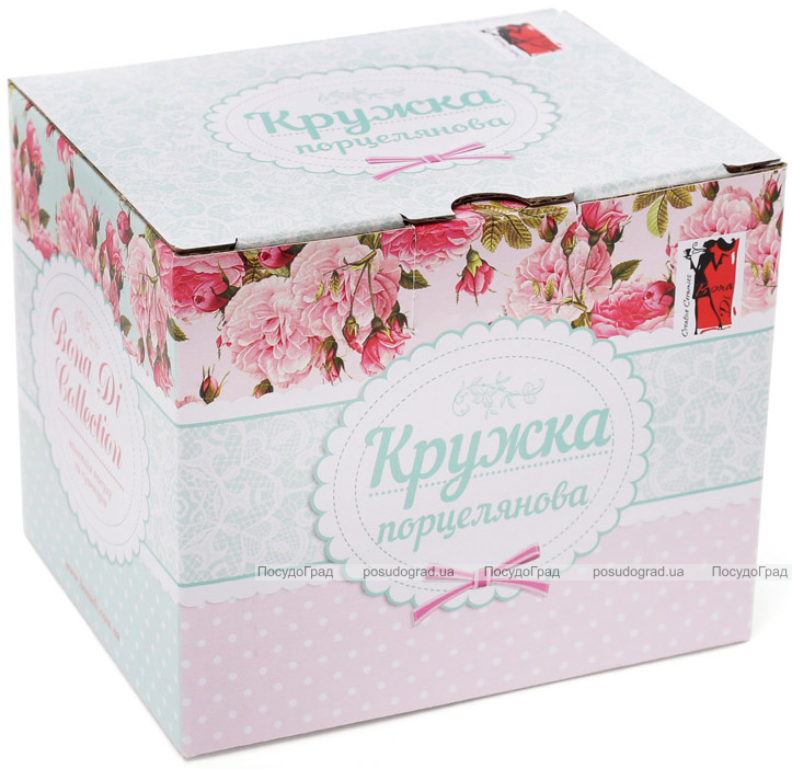 Кружка (чашка) Golden Iris "Золотой горох" фарфоровая 375мл