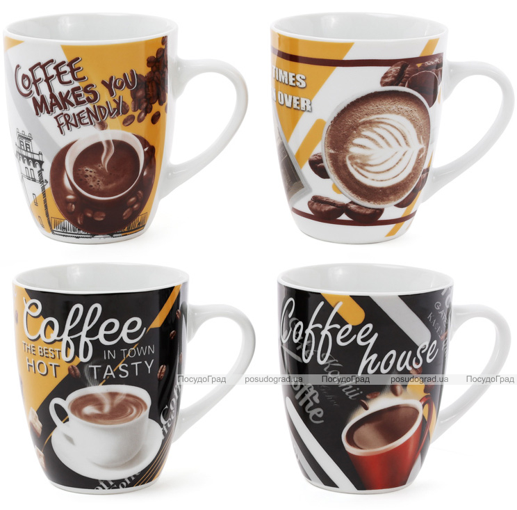 Кружка фарфоровая "Coffee in the town" 350мл