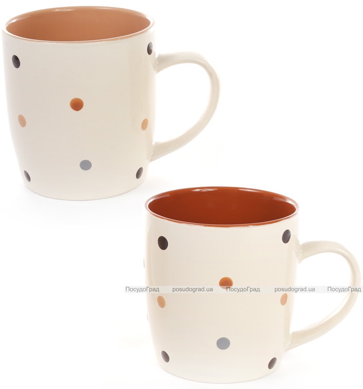Кружка керамічна "Кольоровий горох" COFFEE 390мл
