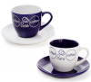 Набір 2 чашки "Mokko Coffee Blue" 250мл з блюдцями, сині