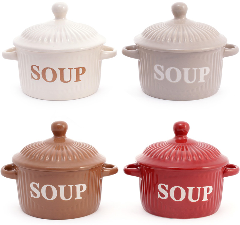 Супниця "Артеміда" Soup піала керамічна з ручками і кришкою
