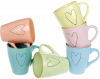 Кружка Shabby Chic "Серце" 340мл, кольорова