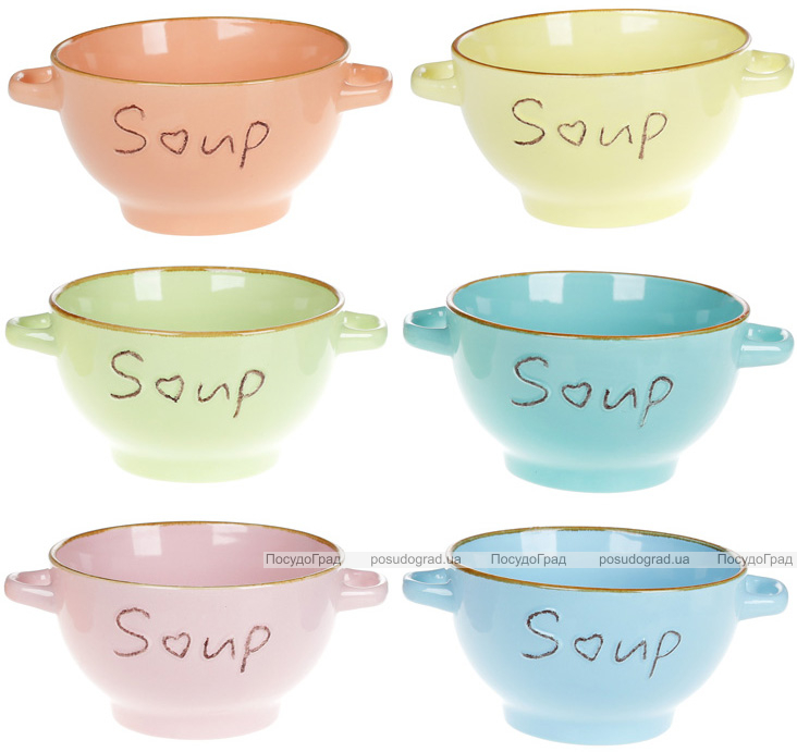 Піала керамічна "Soup" 680мл з ручками