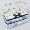 Шкатулка для рукоділля "Весна в Парижі Classic Blue", 21.5x16x10.5см