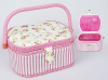 Шкатулка для рукоділля "Весна в Парижі Classic Pink", 23.5x19.5x11.5см