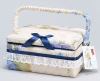 Шкатулка для рукоділля "Весна в Парижі Beige with Blue", 21.5x16x10.5см