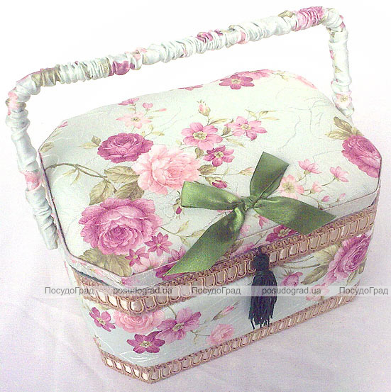 Шкатулка для рукоділля "Весна в Парижі Delicate Rose", 23.5x17.5x14.5см