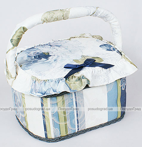 Шкатулка для рукоділля "Весна в Парижі Blue Band", 23x19x14см