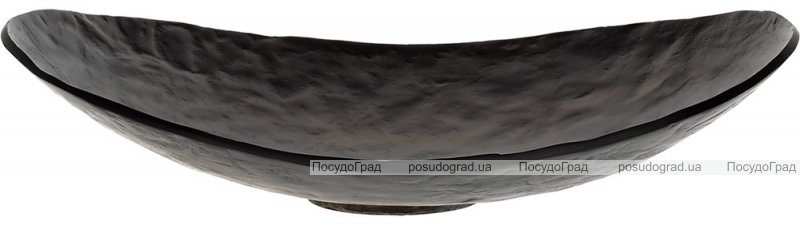 Декоративное блюдо "Amber" 44х31х10см, металл, матовый черный