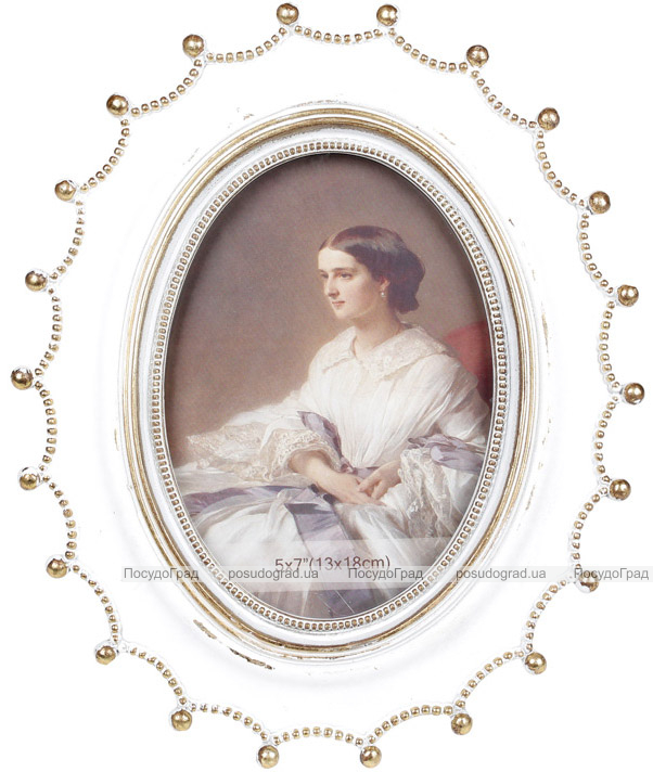 Фоторамка Tudor «Raicio White» для фото 12х17см, полістоун