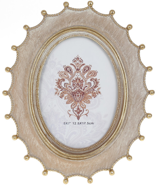 Фоторамка Tudor "Raicio Gold" для фото 12х17см, полістоун, дерево з золотом