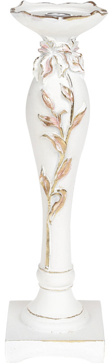 Подсвечник "Saaling" Лилия 10.5х10.5х34.5см, shabby chic