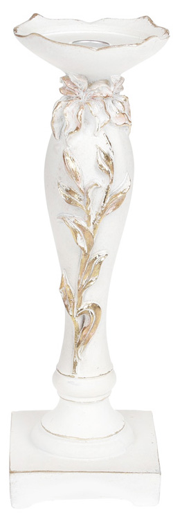 Подсвечник "Saaling" Лилия 10х10х30.5см, shabby chic