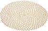Набор 6 сервировочных ковриков Margrese Golden Openwork Ø38см (подтарельники)