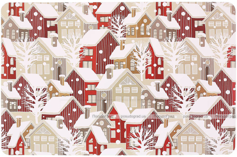 Набор 12 сервировочных салфеток 28x43см, подтарельники Happy Holidays-80, полипропилен