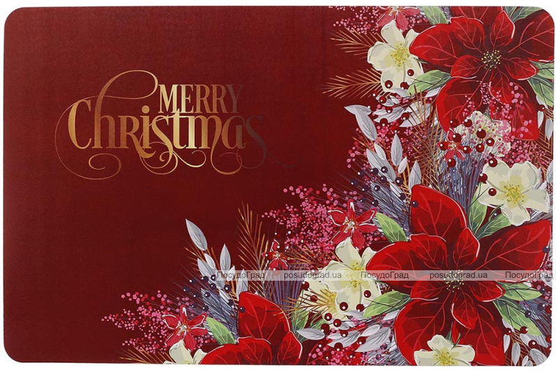 Набор 12 сервировочных салфеток 28x43см, подтарельники Happy Holidays-85, полипропилен
