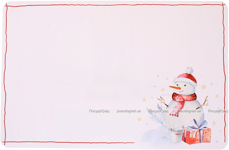 Набор 12 сервировочных салфеток 28x43см, подтарельники Happy Holidays-86, полипропилен