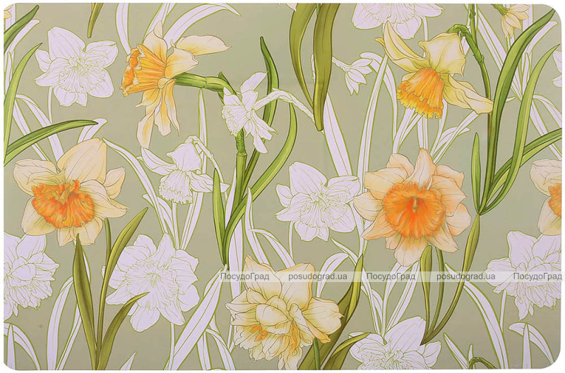 Набір 12 сервірувальних серветок 28x43см підтарільники Floral-089, поліпропілен