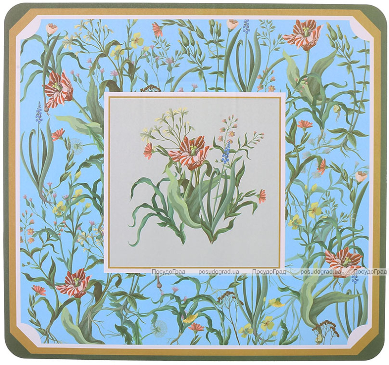 Набор 12 сервировочных салфеток 28x30см, подтарельники Floral-115, полипропилен