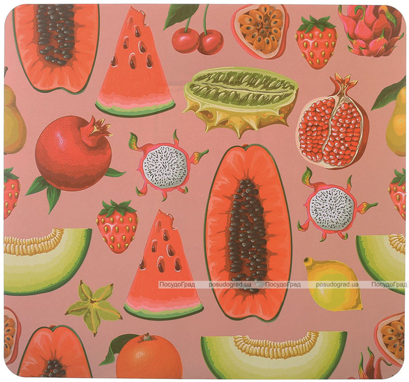 Набір 12 сервірувальних серветок 28x30см підтарільники Fruits, поліпропілен