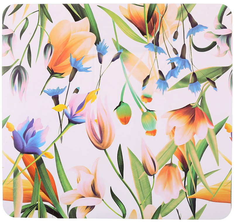 Набір 12 сервірувальних серветок 28x30см підтарільники Floral-124, поліпропілен