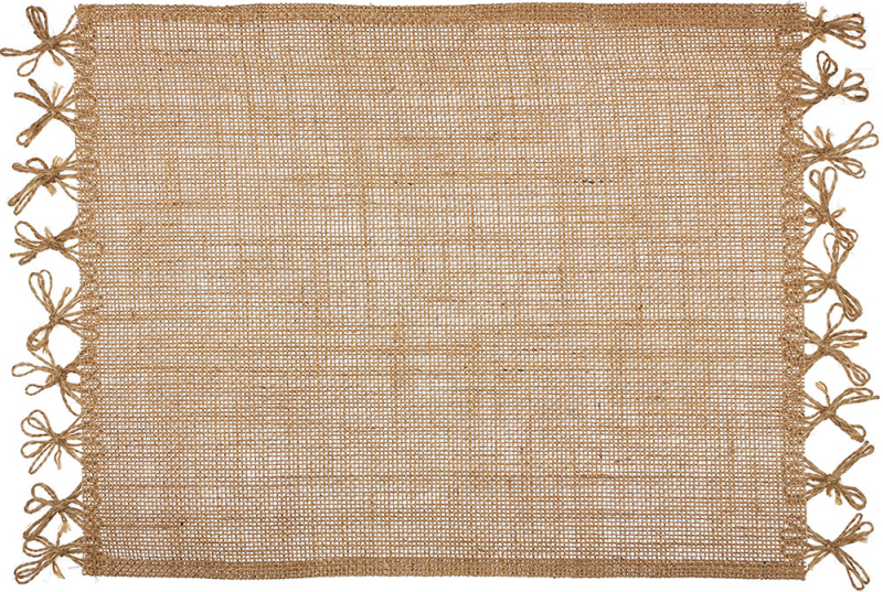 Набір 6 льняних підтарельників "Natural Brown" 30х45см, прямокутні