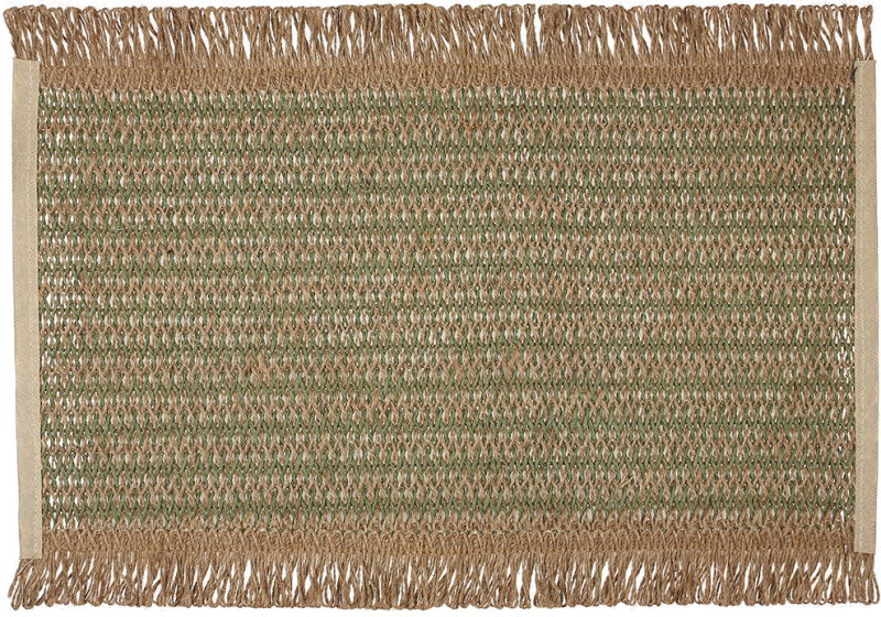 Набір 6 льняних підтарельників "Rustic Green" 30х45см, прямокутні