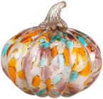 Тыква декоративная стеклянная "Royal Glass Decor" ручная работа, Ø18х15.5см