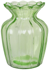 Ваза стеклянная настольная "Flower Glass" Ø10х15см, зеленая