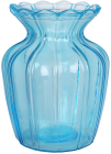 Ваза скляна настільна "Flower Glass" Ø10х15см, блакитна