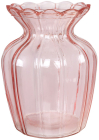 Ваза скляна настільна "Flower Glass" Ø10х15см, рожева