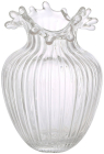 Ваза скляна "Ribbed Bloom" Ø14х20.5см