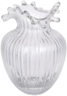 Ваза скляна "Ribbed Bloom" Ø12х17см