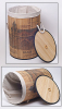 Кошик для білизни "Bamboo Tube" циліндрична, "Будівля", складна, висота 55см