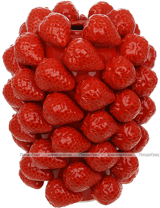 Ваза Strawberry фарфоровая декоративная, 32см, диаметр 22см