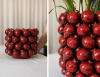 Ваза порцелянова "Pomegranate" Ø19х16см, бордова