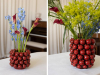 Ваза порцелянова "Pomegranate" Ø24х27см, бордова