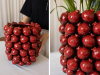 Ваза порцелянова "Pomegranate" Ø24х27см, бордова