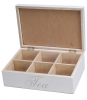 Коробка для чаю Tea Нearts 6-ти секційна 24x16x8см
