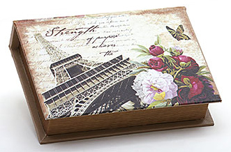 Дерев'яна шкатулка "Стефані I Love the City of Paris", 23x17,5x5см