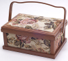 Шкатулка для рукоделия "Констанция Tapestry with Roses Beige", 27.8x19.8x13.3см